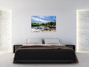 Obraz jazera na stenu (Obraz 120x80cm)