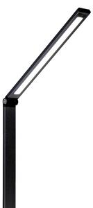 LED Stolná lampa s bezdrôtovou nabíjačkou LED/10W/230V čierna