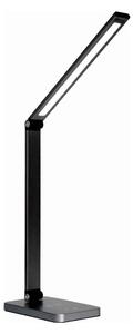 LED Stolná lampa s bezdrôtovou nabíjačkou LED/10W/230V čierna