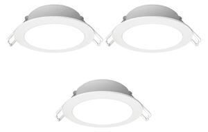 Aigostar- SADA 3x LED Vonkajšie podhľadové svietidlo LED/4,8W/230V 4000K IP65 biela
