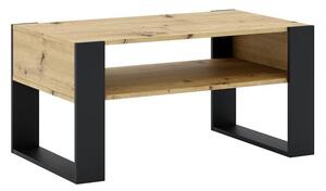 Konferenčný stolík Corosta 1 (dub artisan + čierna) . Vlastná spoľahlivá doprava až k Vám domov. 1097156