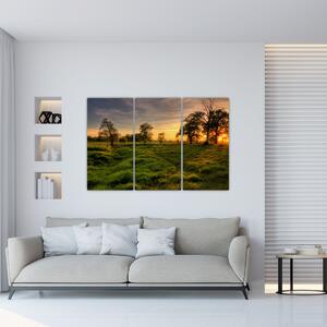 Západ slnka v krajine, obrazy (Obraz 120x80cm)