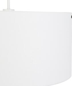 Moderná závesná lampa biela s bielym tienidlom 50 cm - Combi 1