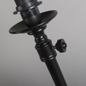 Klasická stolová lampa čierna nastaviteľná bez tienidla - Accia