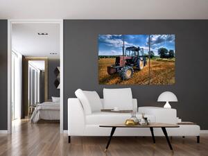Obraz traktora v poli (Obraz 120x80cm)