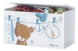 BabyBoo Box na hračky Medvedík na šnúre