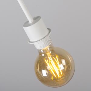 Moderná závesná lampa biela s tienidlom 45 cm tupá - Combi 1