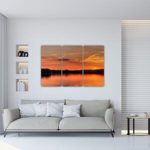 Západ slnka na jazere, obraz (Obraz 120x80cm)