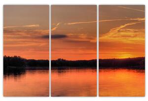 Západ slnka na jazere, obraz (Obraz 120x80cm)