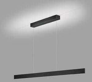 Závesné svietidlo LED Fara, dĺžka hore/dole 152 cm čierna