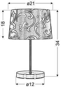 Candellux AROSA Stolná lampa 1X40W E14 Pink 41-55866