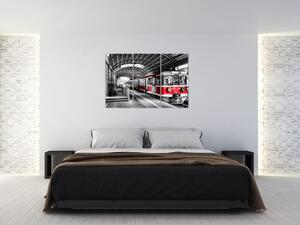 Vlaková stanica - moderný obraz (Obraz 120x80cm)