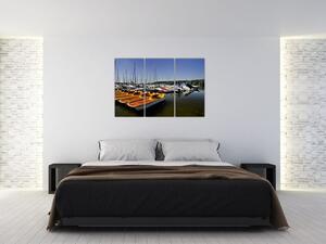 Prístav lodí - moderné obrazy (Obraz 120x80cm)