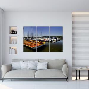 Prístav lodí - moderné obrazy (Obraz 120x80cm)