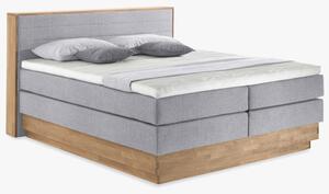 Posteľ boxspring s úložným priestorom, Moneta 180 sivá