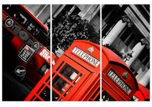 Londýnska telefónna búdka - moderné obrazy (Obraz 120x80cm)