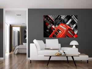 Londýnska telefónna búdka - moderné obrazy (Obraz 120x80cm)