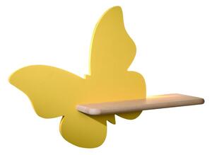 Nástenné svietidlo policové 5W, žltý motýľ