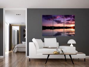 Západ slnka na vode - obraz na stenu (Obraz 120x80cm)