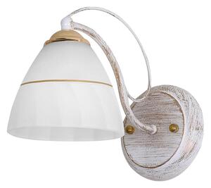 Candellux Lamp FANETTA Nástenné svietidlo 1X60W E27 White Golden 21-77042