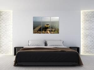 Loď na vode - obraz (Obraz 120x80cm)