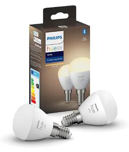 SADA 2x LED Stmievateľná žiarovka Philips Hue WHITE P45 E14/5,5W/230V 2700K