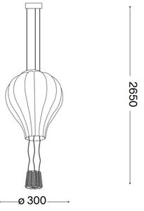 Ideal Lux - Luster na lanku DREAM BIG 1xE27/42W/230V pr. 30 cm