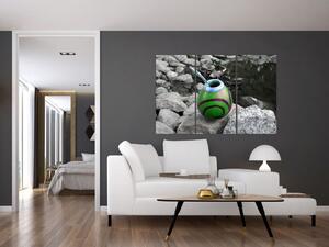 Zelený hrnček - obraz (Obraz 120x80cm)