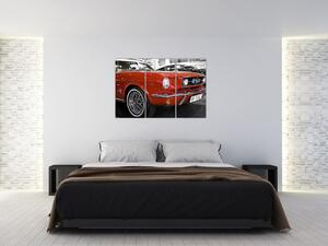Červené auto - obraz (Obraz 120x80cm)