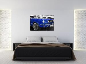 Modré auto - obraz (Obraz 120x80cm)