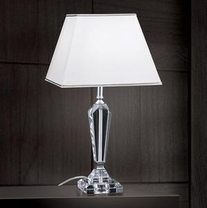 Orion LA 4-1201 - Krištáľová stolná lampa VERONIQUE 1xE27/60W/230V biela/číra