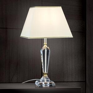 Orion LA 4-1201 - Krištáľová stolná lampa VERONIQUE 1xE27/60W/230V krémová/číra