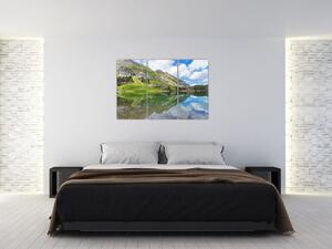 Horské pleso - obrazy (Obraz 120x80cm)