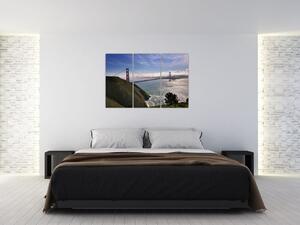 Golden Gate Bridge - moderné obrazy (Obraz 120x80cm)