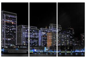 Obraz nočného mesta (Obraz 120x80cm)