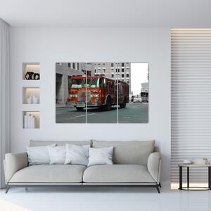 Hasičské auto - obraz (Obraz 120x80cm)