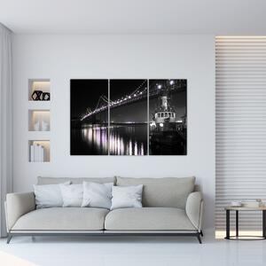 Nočný most - obraz (Obraz 120x80cm)