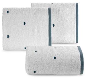 DETSKÝ BAVLNENÝ UTERÁK BABY58 SADA 3KS 70X140 CM BIELA