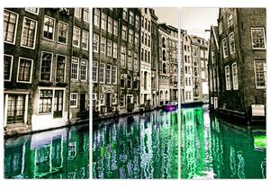 Obraz ulice Amsterdamu (Obraz 120x80cm)