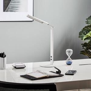 LED lampa na písací stôl Ideal so stmievačom biela