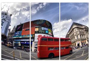 Červený autobus v Londýne - obraz (Obraz 120x80cm)