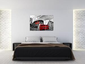 Červený autobus v Londýne - obraz (Obraz 120x80cm)