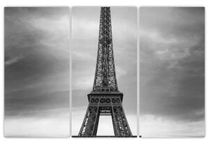 Trabant u Eiffelovej veže - obraz na stenu (Obraz 120x80cm)