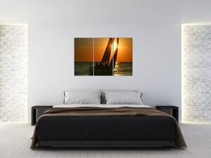 Obraz plachetnica na mori (Obraz 120x80cm)