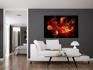 Abstraktné oheň - obraz (Obraz 120x80cm)