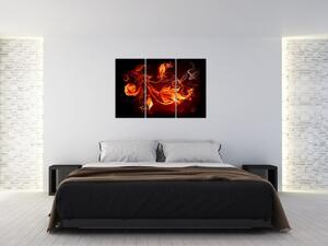 Abstraktné oheň - obraz (Obraz 120x80cm)