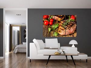 Mäso na gril - obraz (Obraz 120x80cm)