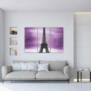 Abstraktný obraz Eiffelovej veže - obraz (Obraz 120x80cm)