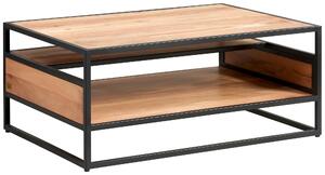 KONFERENČNÝ STOLÍK, čierna, medová, drevo, kov, 70/99/41 cm MID.YOU - Stolíky do obývačky, Online Only