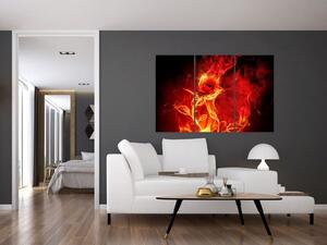 Oheň - abstraktný obraz (Obraz 120x80cm)